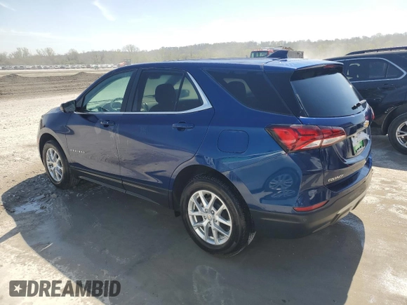 2023 Chevrolet Equinox LT with VIN 3GNAXKEG2PL110005, listed as a Copart auction lot 50796955 with 15,534 mi miles and Clean Title. Bid and sale history available at DreamBid. Image 2.