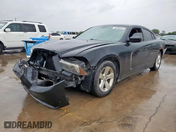 2014 Dodge Charger SE with VIN 2C3CDXBG2EH168511, listed as a Copart auction lot 55286265 with 210,600 mi miles and Salvage Title. Bid and sale history available at DreamBid. Image 1.