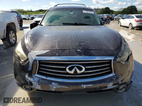 2012 Infiniti FX35 with VIN JN8AS1MW4CM151959, listed as a Copart auction lot 77681374 with 132,143 mi miles and Salvage Title. Bid and sale history available at carsss.com. Image 5.