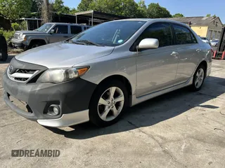 2011 Toyota Corolla L with VIN 2T1BU4EE5BC707015, listed as a IAAI auction lot 42031097 with 182,586 mi miles. Bid and sale history available at carsss.com. Image 2.