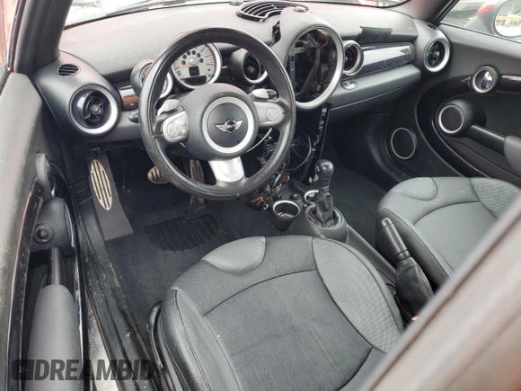 2010 MINI Convertible S with VIN WMWMS3C50ATY08821, listed as a Copart auction lot 53547595 with 54,438 mi miles and Salvage title. Bid and sale history available at DreamBid. Image 8.