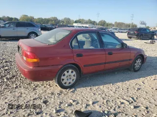 1998 Honda Civic LX with VIN 1HGEJ6673WL025977, listed as a Copart auction lot 71440864 with 157,780 mi miles and Salvage Title. Bid and sale history available at carsss.com. Image 3.