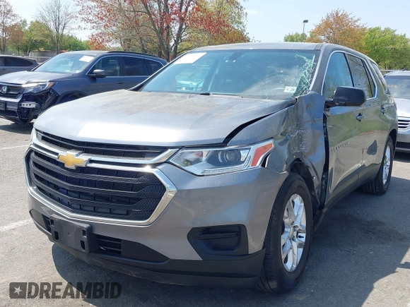 2020 Chevrolet Traverse LS with VIN 1GNEVFKW1LJ251126, listed as a IAAI auction lot 42116901 with 69,605 mi miles and . Bid and sale history available at DreamBid. Image 2.