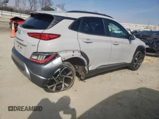 2022 Hyundai Kona Limited с VIN KM8K53A39NU899943, выставлен на аукционе Copart как лот 43697075 с пробегом 45 663 миль миль и Списание • Salvage title. История ставок и продаж доступна на DreamBid. Изображение 3.