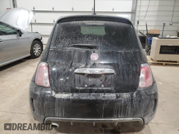 2013 FIAT 500 Turbo with VIN 3C3CFFHHXDT594361, listed as a Copart auction lot 85491244 with 49,619 mi miles and Salvage Title. Bid and sale history available at carsss.com. Image 6.
