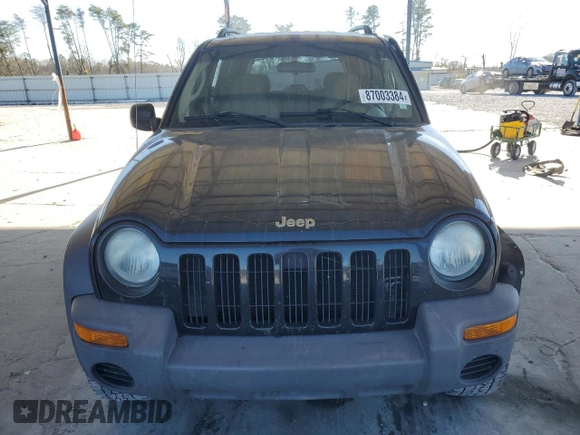 2003 Jeep Liberty Sport with VIN 1J4FK481X3W725304, listed as a Copart auction lot 87003384 with 185,646 mi miles and Salvage Title. Bid and sale history available at DreamBid. Image 5.