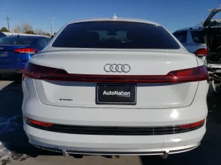 2021 Audi e-tron Sportback Premium Plus with VIN WA12AAGEXMB002128, listed as a Copart auction lot 88080725 with 59,426 mi miles and Salvage title. Bid and sale history available at DreamBid. Image 6.