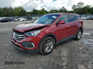 2018 Hyundai Santa Fe 2.4L z VIN 5XYZTDLB8JG532613, wystawiony jako Copart lot #56871365 z przebiegiem 95 575 mil mil oraz Szkoda całkowita • Salvage title. Historia ofert i sprzedaży dostępna na DreamBid. Obrazek 1.