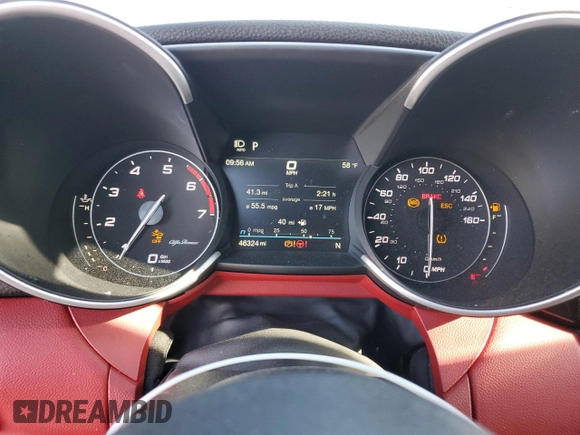 2020 Alfa Romeo Giulia Ti Sport z VIN ZARFAMBN4L7635554, wystawiony jako Copart lot #47129825 z przebiegiem 46 324 mil mil oraz Szkoda całkowita • Salvage title. Historia ofert i sprzedaży dostępna na DreamBid. Obrazek 9.