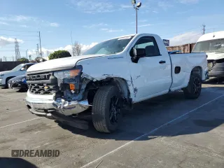 2023 Chevrolet Silverado 1500 Work Truck with VIN 3GCNAAEDXPG198788, listed as a Copart auction lot 43665455 with 23,608 mi miles and Salvage Title. Bid and sale history available at carsss.com. Image 1.