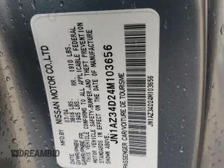 2004 Nissan 350Z Touring with VIN JN1AZ34D24M103656, listed as a Copart auction lot 55100955 with 130,561 mi miles and Salvage title. Bid and sale history available at DreamBid. Image 13.