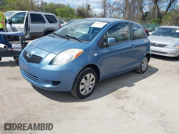 2008 Toyota Yaris with VIN JTDJT903385184035, listed as a IAAI auction lot 42048168 with 140,603 mi miles. Bid and sale history available at carsss.com. Image 2.