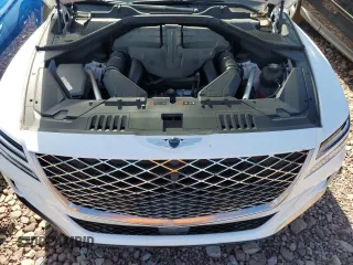 2024 Genesis GV80 with VIN KMUHCESC9RU163909, listed as a Copart auction lot 64429035 with 12,338 mi miles and Salvage title. Bid and sale history available at DreamBid. Image 12.