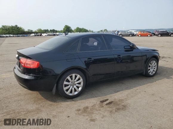 2012 Audi A4 Premium with VIN WAUAFAFL9CN019838, listed as a Copart auction lot 60130425 with 140,416 mi miles and Salvage title. Bid and sale history available at DreamBid. Image 3.