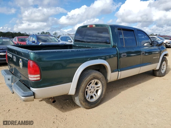 2002 Dodge Dakota SLT with VIN 1B7HL48N92S556512, listed as a Copart auction lot 83492024 with 272,649 mi miles and Salvage Title. Bid and sale history available at carsss.com. Image 3.
