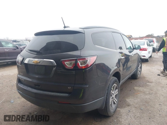 2017 Chevrolet Traverse LT with VIN 1GNKRHKDXHJ121225, listed as a IAAI auction lot 41706665 with 131,746 mi miles and . Bid and sale history available at DreamBid. Image 4.