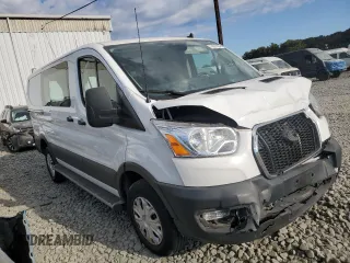 2021 Ford Transit Cargo with VIN 1FTBR1Y87MKA44540, listed as a Copart auction lot 74791034 with 128,242 mi miles and Salvage Title. Bid and sale history available at DreamBid. Image 4.