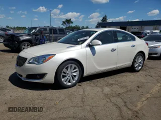 2014 Buick Regal Premium II z VIN 2G4GS5GXXE9207898, wystawiony jako Copart lot #63014875 z przebiegiem 84 981 mil mil oraz Czysty tytuł • Clean title. Historia ofert i sprzedaży dostępna na DreamBid. Obrazek 1.