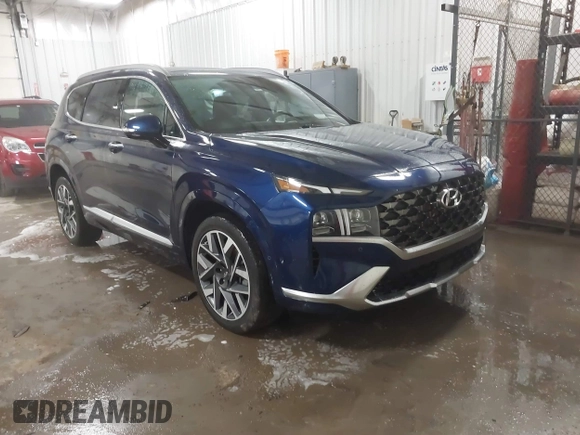 2022 Hyundai Santa Fe Calligraphy with VIN 5NMS54AL4NH440644, listed as a IAAI auction lot 41491812 with 29,671 mi miles. Bid and sale history available at carsss.com. Image 1.