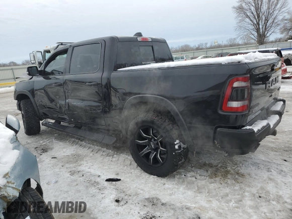 2019 Ram 1500 Rebel z VIN 1C6SRFLT1KN915220, wystawiony jako Copart lot #87608625 z przebiegiem 75 136 mil mil oraz Szkoda całkowita • Salvage title. Historia ofert i sprzedaży dostępna na DreamBid. Obrazek 2.