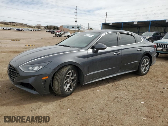 2020 Hyundai Sonata SEL z VIN 5NPEF4JA3LH000813, wystawiony jako Copart lot #50511305 z przebiegiem 57 424 mil mil oraz Szkoda całkowita • Salvage title. Historia ofert i sprzedaży dostępna na DreamBid. Obrazek 1.