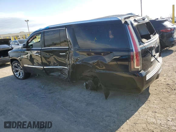 2015 Cadillac Escalade ESV Premium with VIN 1GYS4JKJ7FR174963, listed as a Copart auction lot 54195675 with 120,171 mi miles and Salvage title. Bid and sale history available at DreamBid. Image 2.