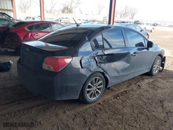 2012 Subaru Impreza Sedan 2.0i Premium with VIN JF1GJAB60CH002121, listed as a IAAI auction lot 41652837 with 106,382 mi miles. Bid and sale history available at carsss.com. Image 4.