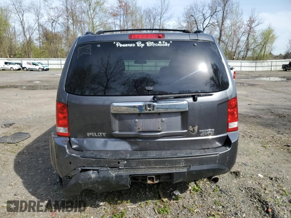 2012 Honda Pilot Touring with VIN 5FNYF4H92CB030828, listed as a Copart auction lot 54971505 with 215,219 mi miles and Salvage Title. Bid and sale history available at carsss.com. Image 6.