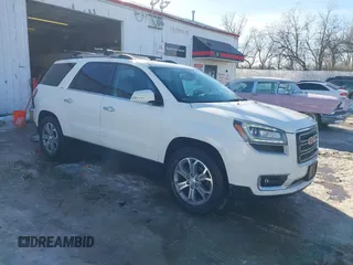 2015 GMC Acadia SLT with VIN 1GKKVRKD6FJ180333, listed as a IAAI auction lot 41344803 with 145,774 mi miles and . Bid and sale history available at carsss.com. Image 1.