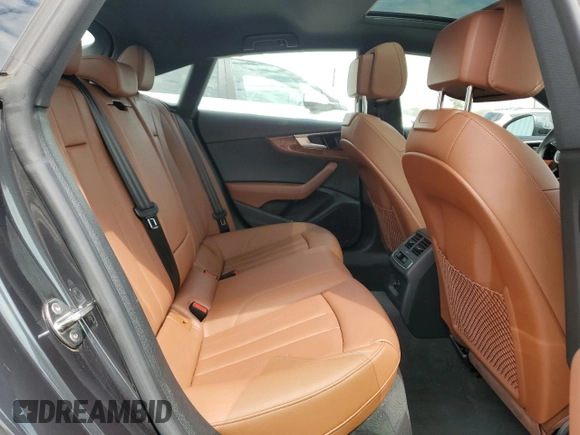 2022 Audi A5 Sportback Premium with VIN WAUABCF58NA027979, listed as a Copart auction lot 53130385 with 37,831 mi miles and Salvage Title. Bid and sale history available at carsss.com. Image 10.