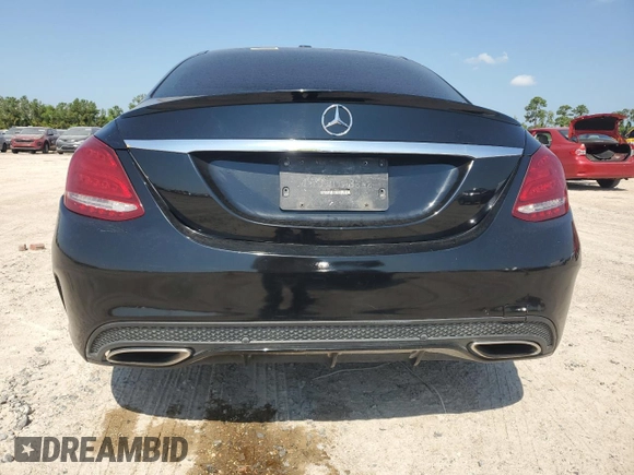 2018 Mercedes-Benz C with VIN 55SWF4JBXJU279054, listed as a Copart auction lot 66615364 with 66,109 mi miles and Salvage Title. Bid and sale history available at carsss.com. Image 6.
