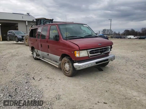 2002 Ford Econoline Passenger XL with VIN 1FMRE11W82HB74447, listed as a Copart auction lot 60527942 with 196,426 mi miles and Non Repairable. Bid and sale history available at DreamBid. Image 11.