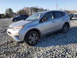 2018 Toyota RAV4 LE with VIN JTMBFREV4JD251520, listed as a Copart auction lot 48574485 with 133,079 mi miles and Salvage Title. Bid and sale history available at carsss.com. Image 1.