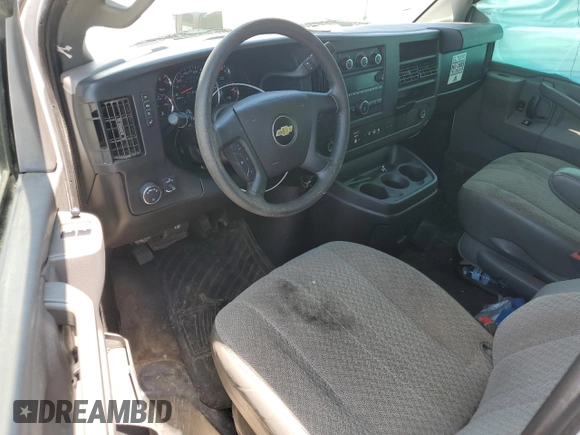 2019 Chevrolet Express Passenger LT with VIN 1GAZGPFG4K1341049, listed as a Copart auction lot 60321535 with 160,353 mi miles and Salvage title. Bid and sale history available at DreamBid. Image 8.