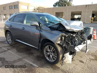 2013 Lexus RX 450h with VIN JTJBC1BA3D2057988, listed as a IAAI auction lot 41847574 with 143,222 mi miles and . Bid and sale history available at DreamBid. Image 1.