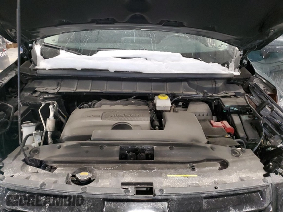 2024 Nissan Pathfinder SL with VIN 5N1DR3CDXRC252174, listed as a Copart auction lot 46054675 with 10,589 mi miles and Salvage title. Bid and sale history available at DreamBid. Image 14.