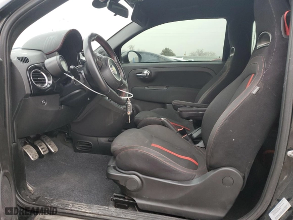 2015 FIAT 500 Abarth with VIN 3C3CFFFH8FT545214, listed as a Copart auction lot 45990335 with 65,964 mi miles and Salvage Title. Bid and sale history available at carsss.com. Image 7.