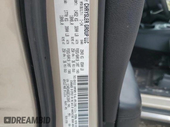 2014 Dodge Durango SXT with VIN 1C4RDHAG6EC412645, listed as a Copart auction lot 60698375 with 164,236 mi miles and Salvage title. Bid and sale history available at DreamBid. Image 13.