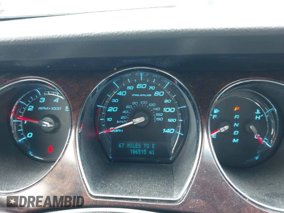 2010 Ford Taurus SEL with VIN 1FAHP2EW3AG106982, listed as a IAAI auction lot 42071615 with 186,515 mi miles and . Bid and sale history available at carsss.com. Image 7.