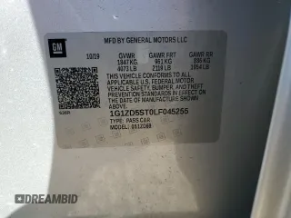 2020 Chevrolet Malibu LT with VIN 1G1ZD5ST0LF045255, listed as a Copart auction lot 45453085 with 99,970 mi miles and Salvage Title. Bid and sale history available at carsss.com. Image 13.