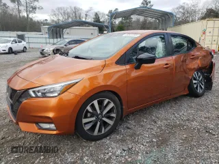 2020 Nissan Versa SR with VIN 3N1CN8FV1LL875100, listed as a Copart auction lot 45849795 with 87,530 mi miles and Salvage Title. Bid and sale history available at carsss.com. Image 1.