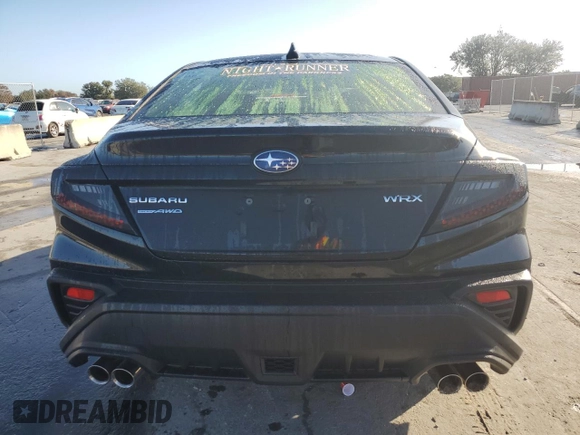 2024 Subaru WRX with VIN JF1VBAB64R9803710, listed as a Copart auction lot 85120764 with 6,171 mi miles and Salvage Title. Bid and sale history available at carsss.com. Image 6.
