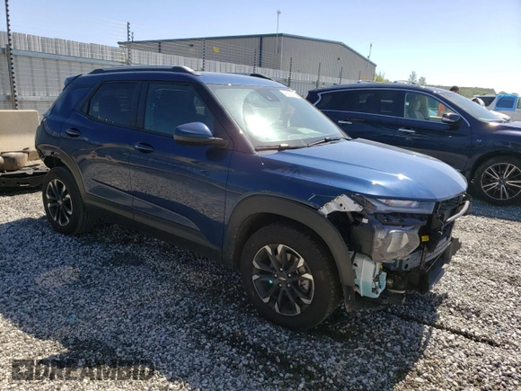 2021 Chevrolet TrailBlazer LT with VIN KL79MPS27MB146308, listed as a Copart auction lot 48870943 with 38,814 mi miles. Bid and sale history available at carsss.com. Image 4.