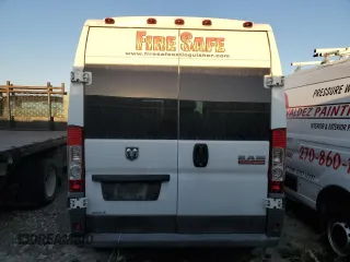 2015 Ram ProMaster Cargo with VIN 3C6TRVDG6FE515888, listed as a Copart auction lot 43841555 with 155,603 mi miles and Salvage Title. Bid and sale history available at carsss.com. Image 6.