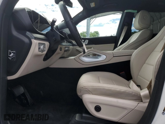 2025 Mercedes-Benz GLE 350 with VIN 4JGFB4FB3SB293674, listed as a Copart auction lot 57910545 with 8,753 mi miles and Salvage title. Bid and sale history available at DreamBid. Image 7.