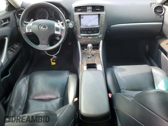 2012 Lexus IS 250 with VIN JTHBF5C25C5183791, listed as a Copart auction lot 54915085 with 170,381 mi miles and Salvage Title. Bid and sale history available at DreamBid. Image 8.