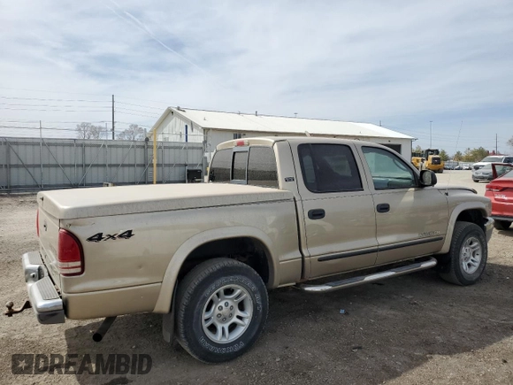 2004 Dodge Dakota SLT with VIN 1D7HG48N74S777684, listed as a Copart auction lot 49066395 with 213,419 mi miles and Salvage Title. Bid and sale history available at DreamBid. Image 3.
