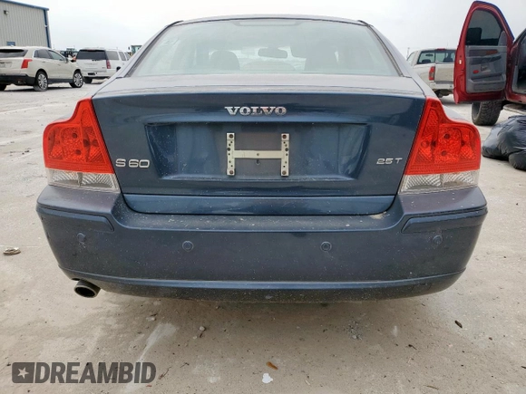 2008 Volvo S60 2.5T with VIN YV1RS592782701759, listed as a Copart auction lot 53539115 with 0 mi miles and Clean Title. Bid and sale history available at carsss.com. Image 6.