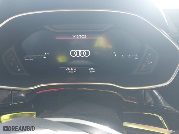 2022 Audi Q3 S line Premium Plus with VIN WA1EECF35N1006124, listed as a IAAI auction lot 41268393 with 70,349 mi miles. Bid and sale history available at carsss.com. Image 7.