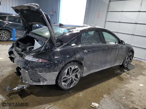 2024 Hyundai IONIQ 6 Limited with VIN KMHM54AC1RA074257, listed as a Copart auction lot 42086145 with 5,793 mi miles and Salvage Title. Bid and sale history available at carsss.com. Image 3.